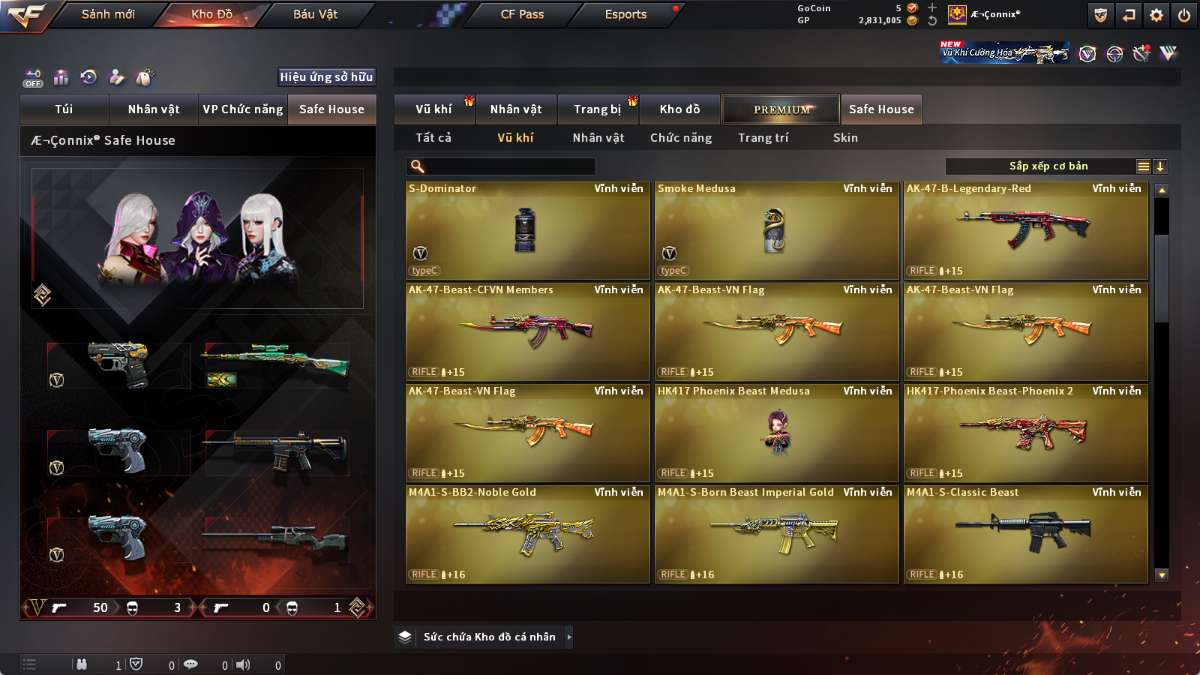 shop acc cf uy tin gia re